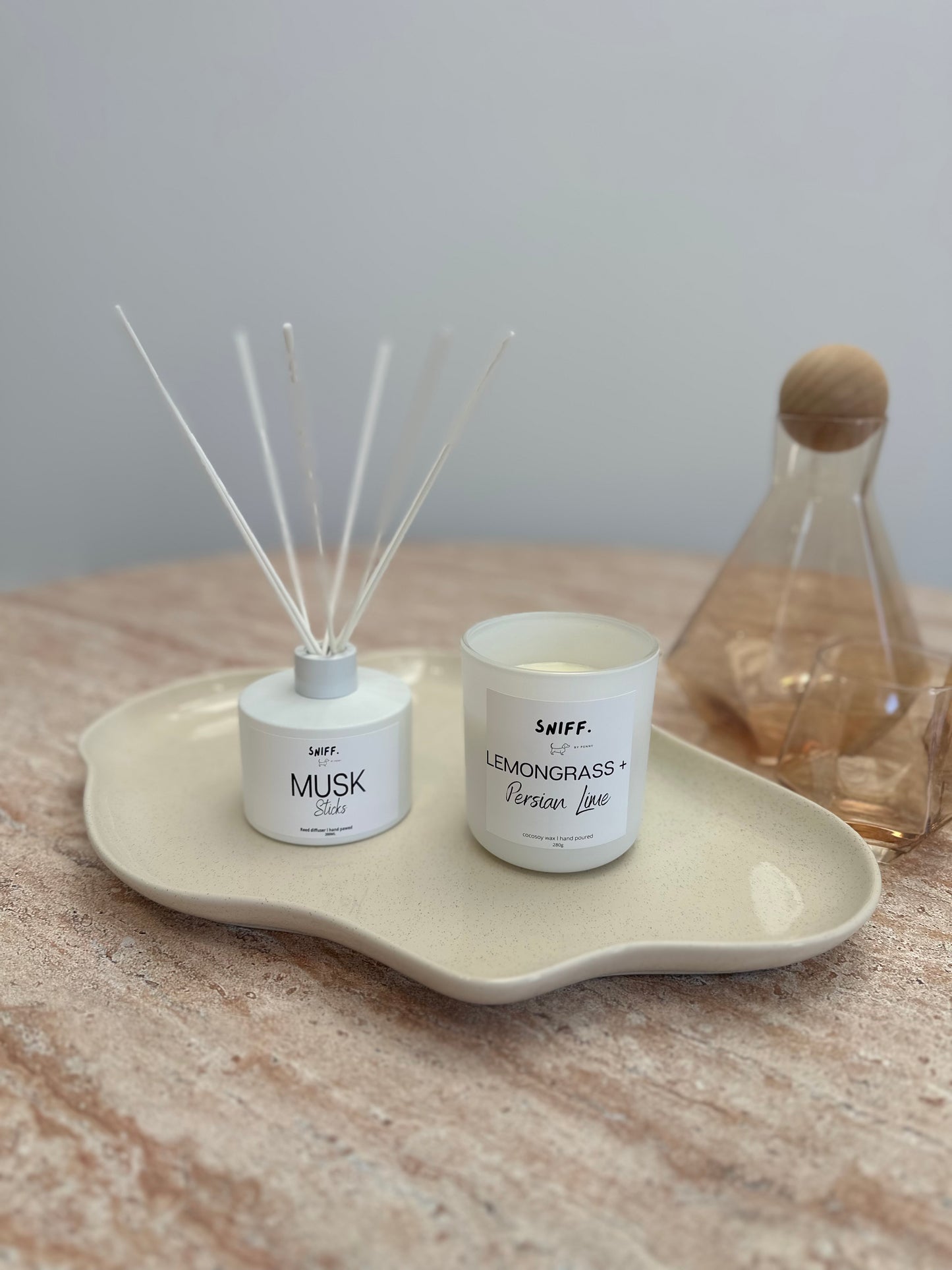 White Matte Large Candle