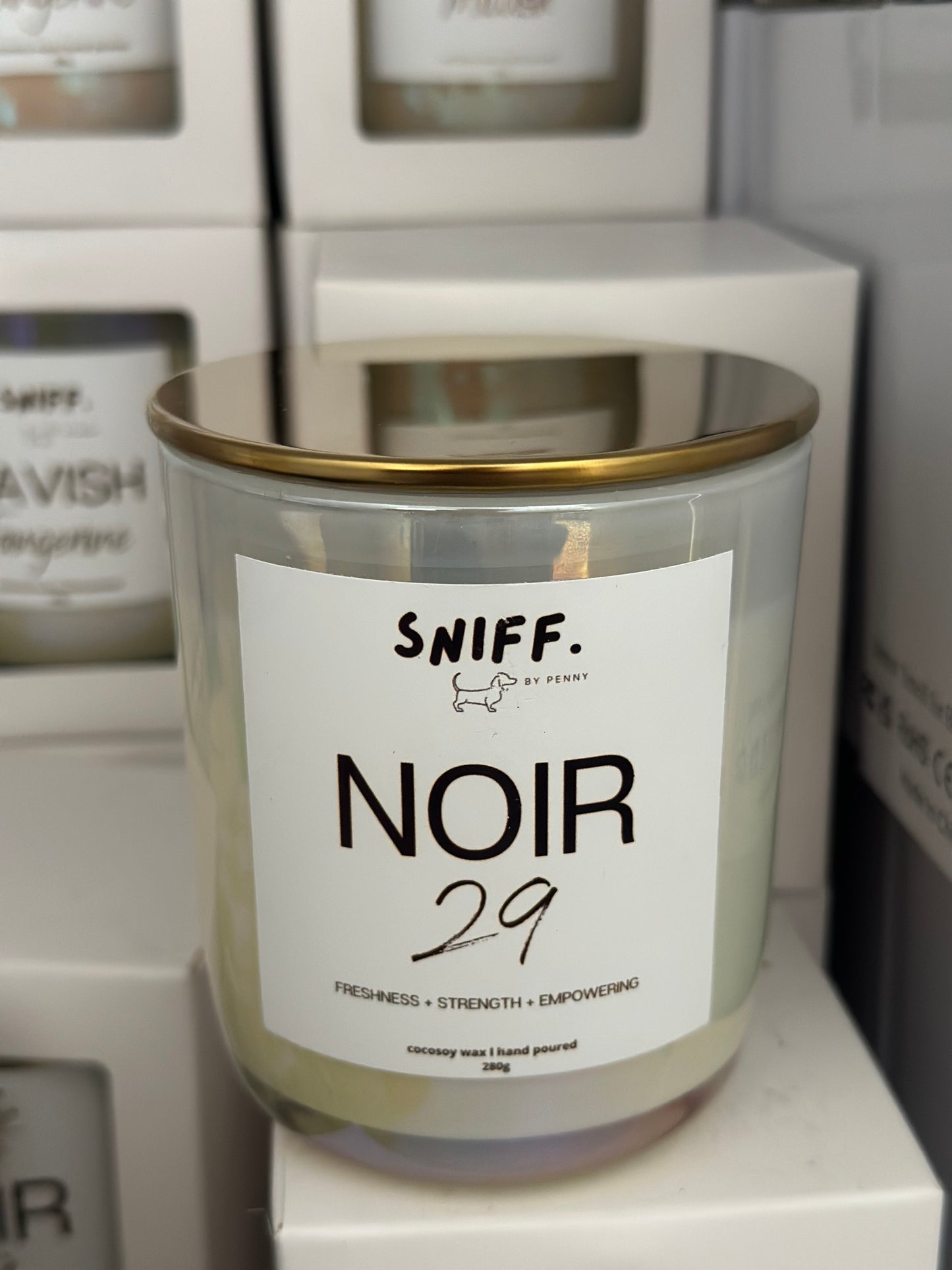Candle gold lid