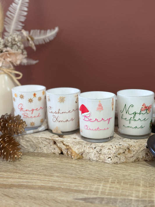 Christmas scented candles